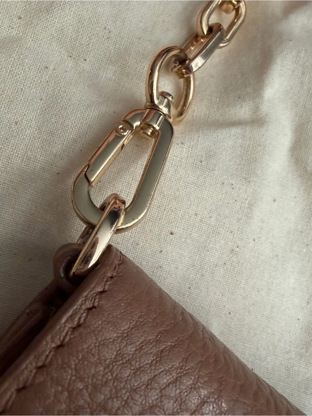 Tory Burch Crossbody Bag Tan Pebbled Leather
